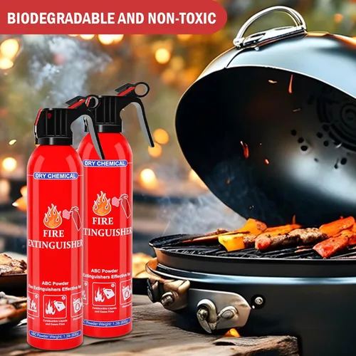 Miniatura 4 de ABC Dry Chemical Extintor de incendios de 2 unidades – Extintor de incendios doméstico para montaje en pared para cocina, hogar, barco, casa rodante