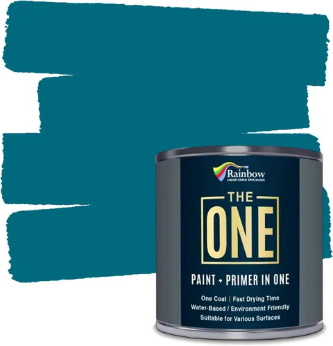Miniatura 23 de THE ONE Pintura e imprimación todo en uno, negro mate, 8.5 onzas líquidas/250ml, fórmula de 1 capa, decoración fácil de interiores y exteriores