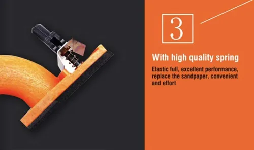 Miniatura 4 de Edward Tools Lijadora manual con abrazadera de papel de lija - Para paneles de yeso, madera, suelo - 9 1/4" x 3 1/4" ' - Mango de contorno Ergo
