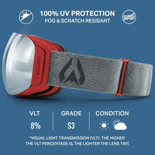 Miniatura 4 de Wildhorn Roca - Gafas de esquí para hombres y mujeres con protección antiempañamiento/arañazos 100% UV - Lente magnética - Gafas de nieve