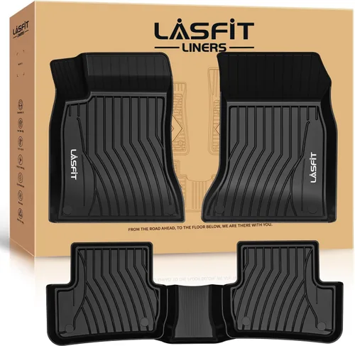 Miniatura 54 de LASFIT Tapetes de elastómero termoplástico para 1a y 2a fila de asientos de auto, para todo tipo de clima