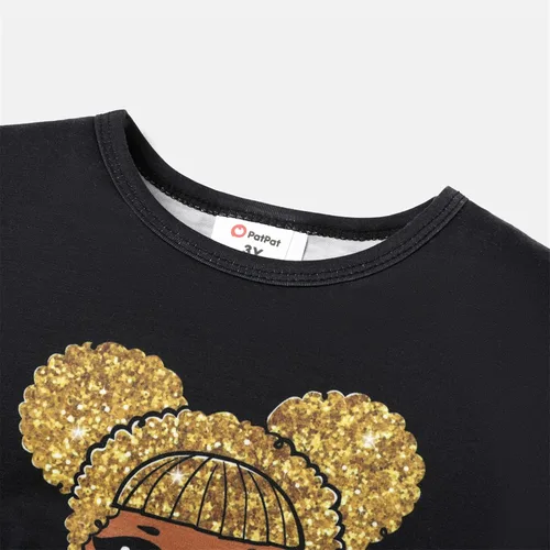 Miniatura 3 de L.O.L. Surprise! Conjunto de ropa para niñas con estampado de muñeca de manga corta con nudo de corbata, camiseta y pantalones cortos, ropa