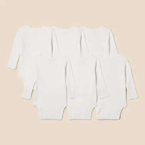 Miniatura 19 de Amazon Essentials Body unisex de manga larga para bebés, paquete de 6