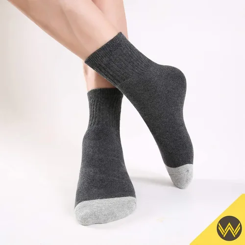 Miniatura 8 de WANDER - 8 pares de calcetines deportivos de algodón para hombres y mujeres, gruesos y acolchados, para correr, altura al tobillo, tallas 7-9 9-12