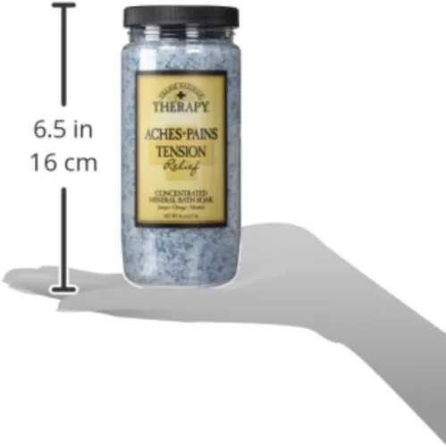 Miniatura 8 de Village Naturals Therapy Tension Concentrated Mineral Bath Soak, aroma cítrico de cedro, 20 onzas, paquete de 3