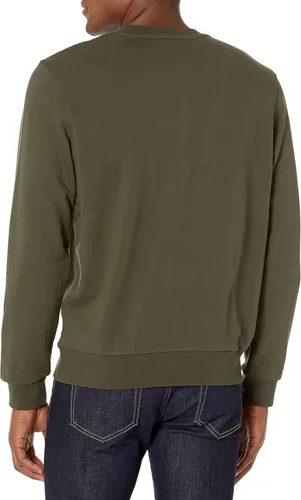 Miniatura 2 de Lacoste Sudadera de algodón con letras de contraste de ajuste clásico para hombre