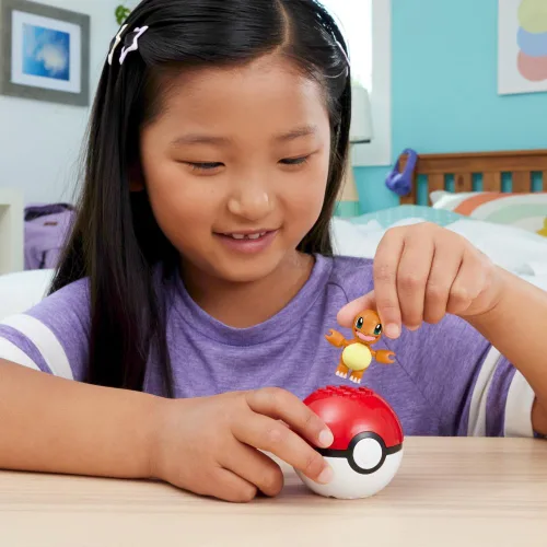 Miniatura 2 de MEGA Pokémon Juguete de construcción Pokémon Evergreen Charmander Ball para niños a partir de 6 años