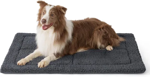 Miniatura 8 de Bedsure Cama Lavable para Jaula de Perro para Perros Pequeños, Alfombra de Espuma Suave para Suelo de Mascotas, Almohadilla Versátil y Ligera