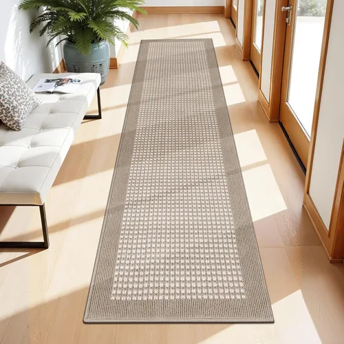 Miniatura 20 de Ileading Alfombra de pasillo de lavandería de 2 x 6 pies, antideslizante, con parte trasera de goma, lavable a máquina, alfombra gris