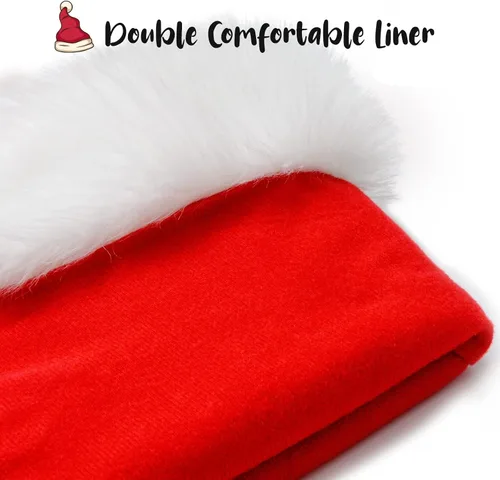 Miniatura 2 de BOSONER Sombrero de Navidad para bebé - Sombreros de Papá Noel para bebé y recién nacido para la primera Navidad de niña y niño
