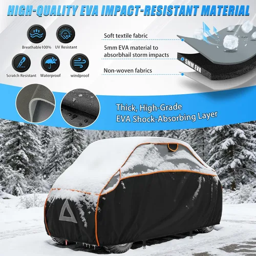 Miniatura 4 de Cubierta ATV para protección contra granizo, 96 pulgadas, resistente 4 ruedas, protección para todo tipo de clima, compatible con Polaris, Honda
