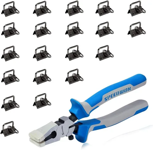 Miniatura 29 de SPEEDWOX Juego de 20 piezas de accesorios para llaves de oro rosa de 0.8 pulgadas, alicates de vidrio de 8 pulgadas con puntas de goma