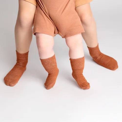 Miniatura 108 de squid socks Calcetines de viscosa de bambú 0-6M, 6-12M, 12-24M y 2T-3T Calcetines que se mantienen puestos