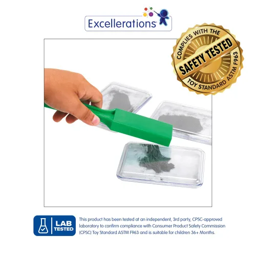 Miniatura 2 de Excellerations Estuches de archivos de hierro (paquete de 12), Experimento científico para niños, ciencia para niños, juguetes STEM para niños