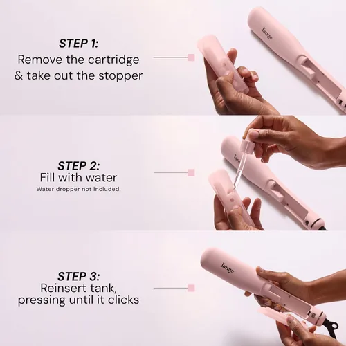 Miniatura 6 de L'ANGE HAIR SteamSmooth - Peine alisador de vapor Cepillo de vapor con infusión de aceite de coco para resultados elegantes y brillantes Control