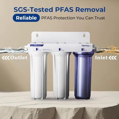 Miniatura 2 de iSpring US31-PF Sistema Clásico de Filtración de Agua Bajo Fregadero de 3 Etapas para Beber, Reducción de PFAS Testada por SGS, Filtro de Agua Bajo