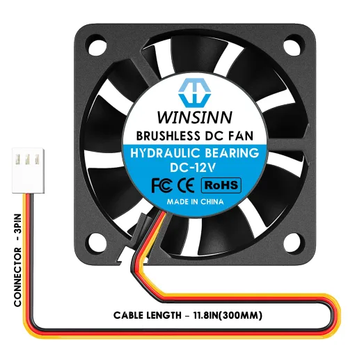 Miniatura 3 de WINSINN Ventilador de 1.575 in y 5 V – Rodamiento hidráulico 5000 RPM 4010 Reemplazo del ventilador de refrigeración para DVR pequeños