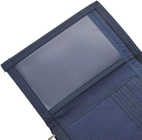 Miniatura 9 de TOPTIE Billetera triple para hombre, estilo casual, con 7 ranuras para tarjetas de crédito, capacidad extra, Negro