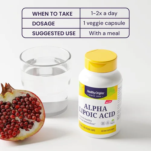 Miniatura 5 de Healthy Origins Multi vitaminas de ácido alfa lipoico, 300 mg, 150