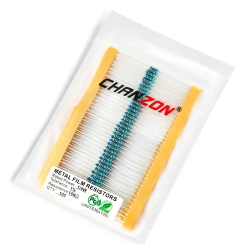 Miniatura 114 de Chanzon 100pcs 1/4W (0.25W) 62 Ohmios Resistencia fija de película metálica Ohmios 0.01 ±1% Tolerancia 62R MF Resistencias de orificio pasante