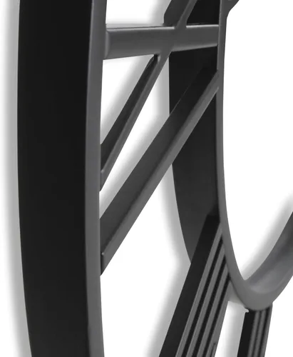 Miniatura 9 de CLXEAST Reloj de Pared Grande de 30 Pulgadas Moderno, de Gran Tamaño con Números Romanos Decorativo de Metal Negro Reloj de Pared para Decoración