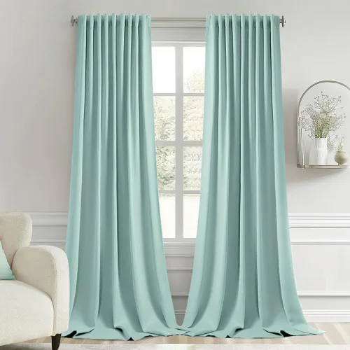 Miniatura 19 de MIULEE Cortinas opacas con pestaña trasera de 63 pulgadas de largo, juego de 2 paneles para sala de estar, dormitorio, privacidad, bolsillo