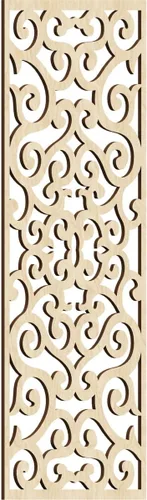 Miniatura 15 de Eveline - Paneles decorativos de pared de madera con calado, 13 3/8 pulgadas de ancho x 34 3/8 pulgadas de alto x 3/8 de alto, roble rojo rojo