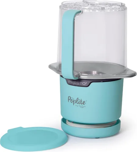 Miniatura 4 de Máquina de palomitas de aire caliente Presto 04811 PopLite My Munch - Tamaño personal, tazón de servir incorporado, diseño compacto, 8 tazas, azul