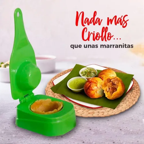Miniatura 5 de Molde de plástico para hacer patacones de plátano, para rellenar Tostones, albóndigas, molde para plátano, prensa para armar