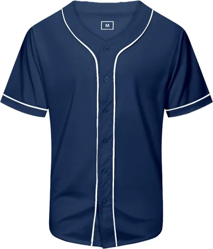 Miniatura 8 de Camisa de béisbol lisa en blanco, camisas de manga corta con botones, uniforme deportivo de hip hop para hombres y mujeres adultos