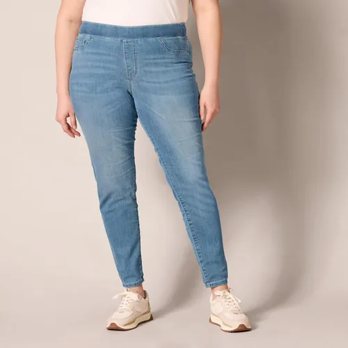 Miniatura 6 de Tienda Essentials Jegging elástico de tiro medio para mujer (disponible en tallas extragrandes)