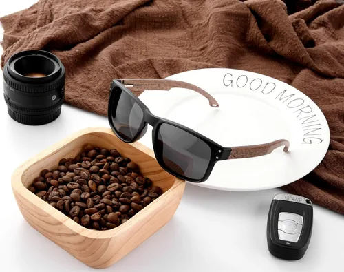 Miniatura 4 de Lentes de sol de bambú hechos a mano con cristales polarizados para hombres y mujeres