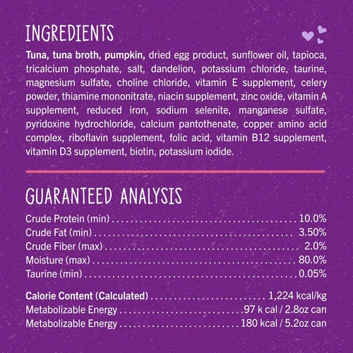 Miniatura 5 de Stella & Chewy's Carnivore Cravings Purrfect Paté - Alimento húmedo prémium sin granos para gatos, receta de atún y calabaza, alto en proteínas