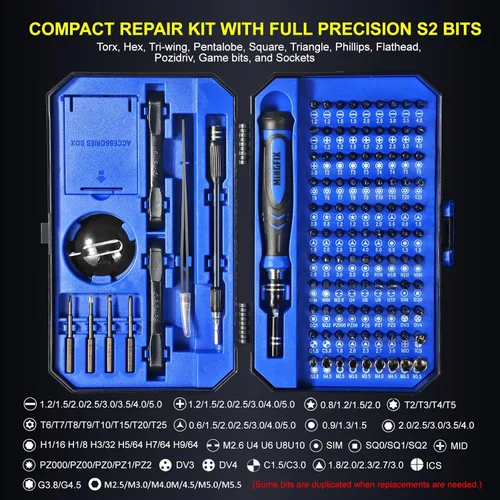 Miniatura 2 de Kit de herramientas de reparación para Apple Macbook, MINGFIX Juego de destornilladores para Macbook Pro/Air con P2 P5 P6 Pentalobe, T3 T4 T5 T6 T8