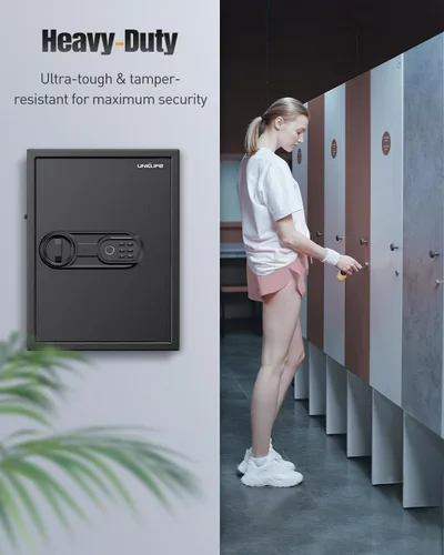 Miniatura 7 de Uniclife Caja de Llaves de 71 Posiciones, Caja de Bloqueo de Llaves de Pared con Código y Cerradura de Llaves, Gabinete de Llaves con Huella