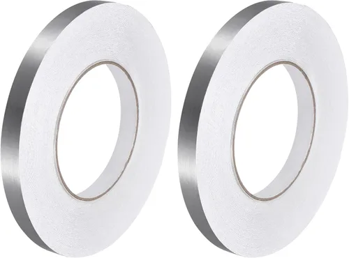 Miniatura 14 de uxcell 2 calcomanías autoadhesivas de papel de aluminio de 0.2 pulgadas x 164 pies para decoración de huecos, tira de cinta adhesiva impermeable