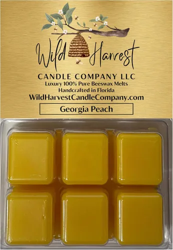 Miniatura 43 de Primera Respiración del Otoño Perfumado, 1 Paquete de Cera de Abejas Pura Derretida para Calentadores, Wild Harvest Candle Company, Tartas Cúbicas