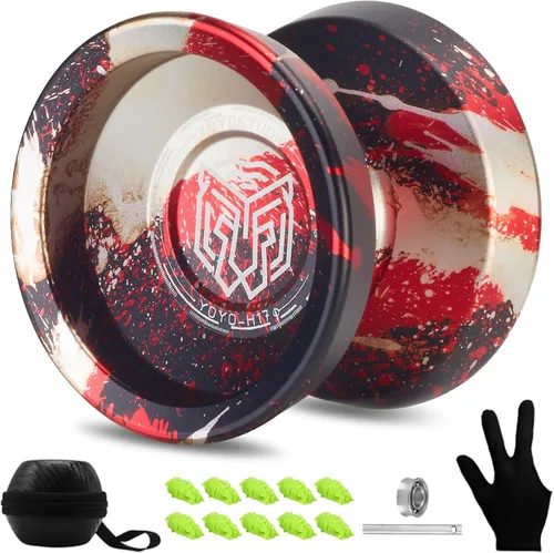 Miniatura 12 de YOYOSTUDIO Yoyo Profesional Sensible Yoyo H17, Yoyos Metálicos de Doble Propósito para Niños, Rodamiento de Yoyo No Sensible para Adultos