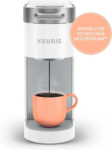 Miniatura 2 de Keurig - Cafetera K-Slim de una sola porción con cápsulas K-Cup, tecnología MultiStream, 3 tamaños de preparación, diseño delgado y elegante, Blanco