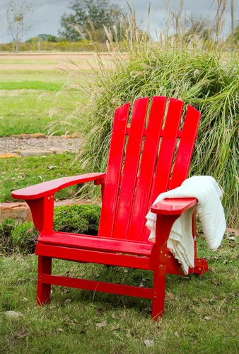 Miniatura 8 de Leigh Country, silla de jardín de tablas de madera., Adirondack, Rojo