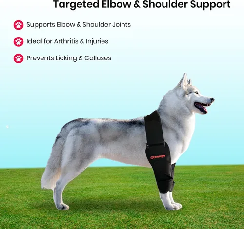 Miniatura 7 de Protector de codo para perros para callos y artritis. Coderas Hygroma para perros y coderas de perro, soporte de pierna frontal. Soporte de hombro
