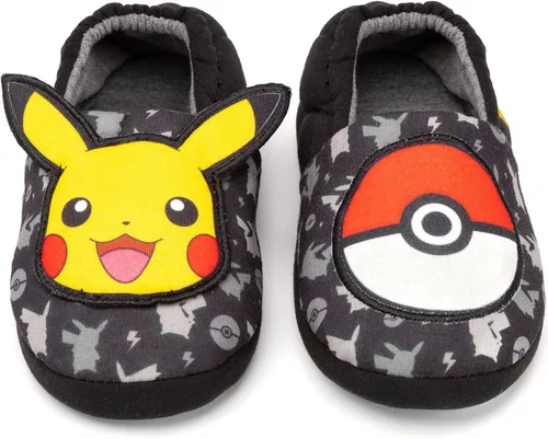 Miniatura 3 de Pokemon Pikachu - Pantuflas para niños y niñas con personajes 3D, Amarillo
