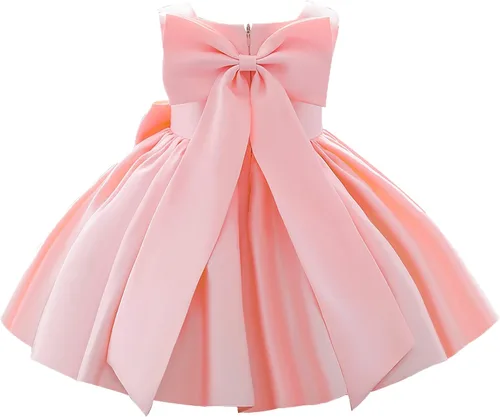 IADOER Girl Flower Dress Sleeveless Flower Princess Wedding Dress for Toddler and Baby Girl