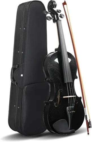 Miniatura 15 de Ktaxon Violín para estudiantes principiantes, violines acústicos 4/4, kit de violín de tamaño completo con estuche, arco, colofonia, adultos Natural