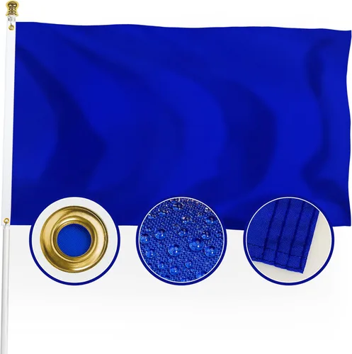 Miniatura 11 de XIFAN Bandera negra sólida de nailon de alta calidad de 3 x 5 para exteriores, doble cara de nailon 210D liso, banderas negras de larga duración