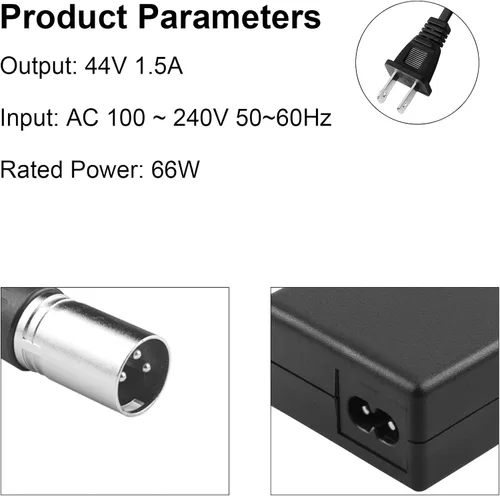 Miniatura 2 de Cargador de batería para patinete de 44V 1.5A (para batería de plomo ácido de 36V) Razor MX500 MX650 SX500, Schwinn S600 S750 S1000 X1000, IZIP I600