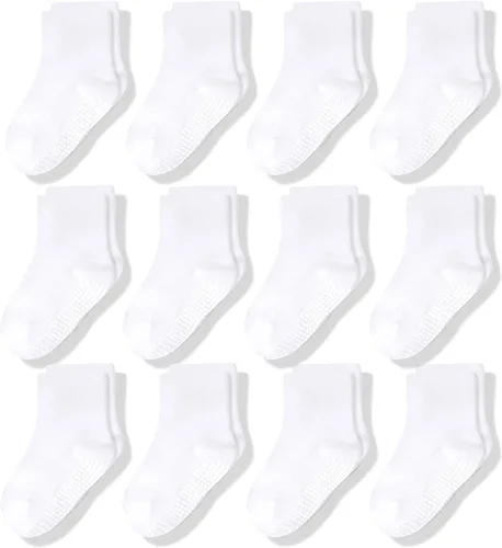 Miniatura 15 de CozyWay Kids Socks With Grippers Non Slip Crew Grip Socks for Girls and Boys Soft Comfy Cotton Unisex - 12 Pack