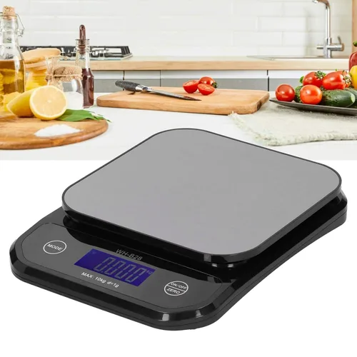 Miniatura 4 de Garosa Wh-B28 Báscula digital de cocina de 22.0 lbs/0.04 oz báscula de alimentos de precisión de acero inoxidable Gramos y onzas LCD Báscula