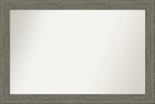 Miniatura 129 de Amanti Art Espejo de pared personalizado no biselado (24.5 x 24.5 pulgadas), marco gris marrón alta, varios tamaños personalizados, espejo de baño