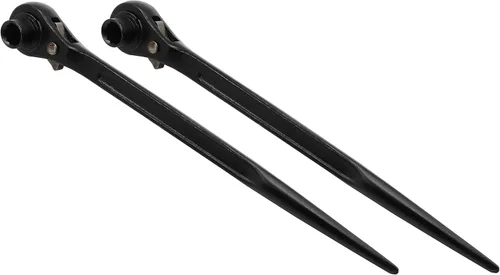Miniatura 7 de LBY Paquete de 2 llaves rápidas hexagonales para andamio, llave de trinquete de 0.472 in/0.551 in, enchufe de doble extremo, andamio de trinquete